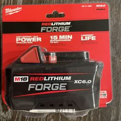 Milwaukee M18 18V Lithium-Ion REDLITHIUM FORGE 6.0 Ah Battery
