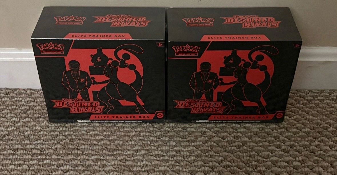 2 Pokemon Destined rivals elite trainer box