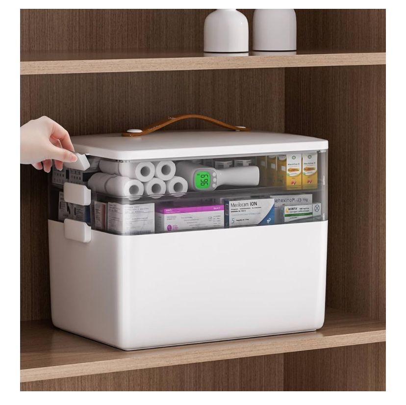 JOYBOS 3-Tier Medicine Storage Box Cabinet