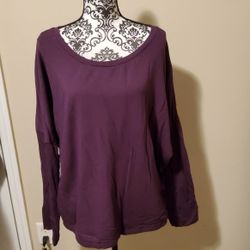 Secret Treasures Purple Fleece Sleepwear Top Size 3X