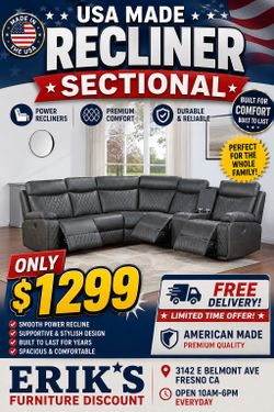New recliner sectional