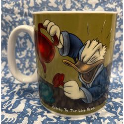 NEW Disney Store Donald Duck Coffee Mug Cup Cranky To The Last Drop 16oz Vintage Perfect Christmas Present Xmas Gift 