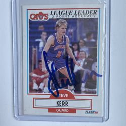 Signed Steve Kerr basketball Card