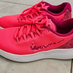 Women's NIKE Lunar converge Running Sneakers shoes 8.5 Neon Pink 
