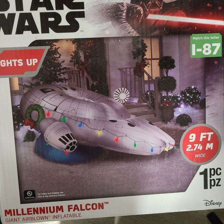 Star Wars Disney Christmas Inflatable Millenium Falcon Limited Edition 