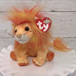 Ty Beanie Babies Bushy The Lion-RETIRED