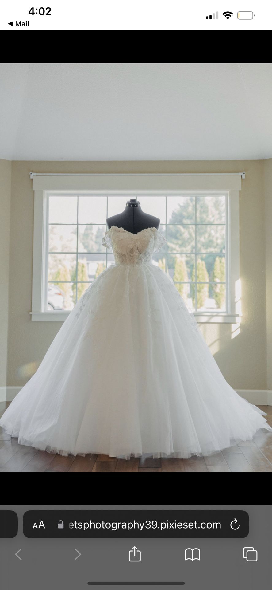 Wedding Dress Off The Shoulder