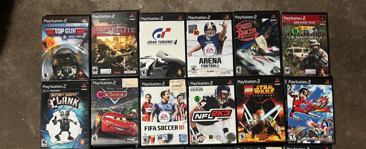 Ps2 Games $10-25 Each