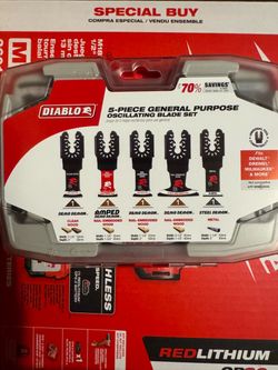 5 piece oscillating blade set  Milwaukee