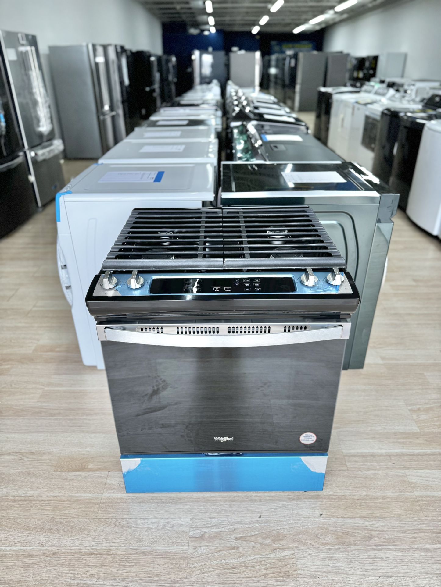 New Whirlpool 5.0 Cu. Ft. Whirlpool Gas Range with Frozen Bake Technology