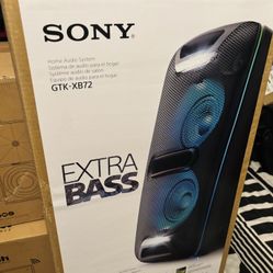 Sony XB72 High Power Home Audio System (GTK-XB72) | Extra Bass, Bluetooth, LED Lighting, Party-Ready 