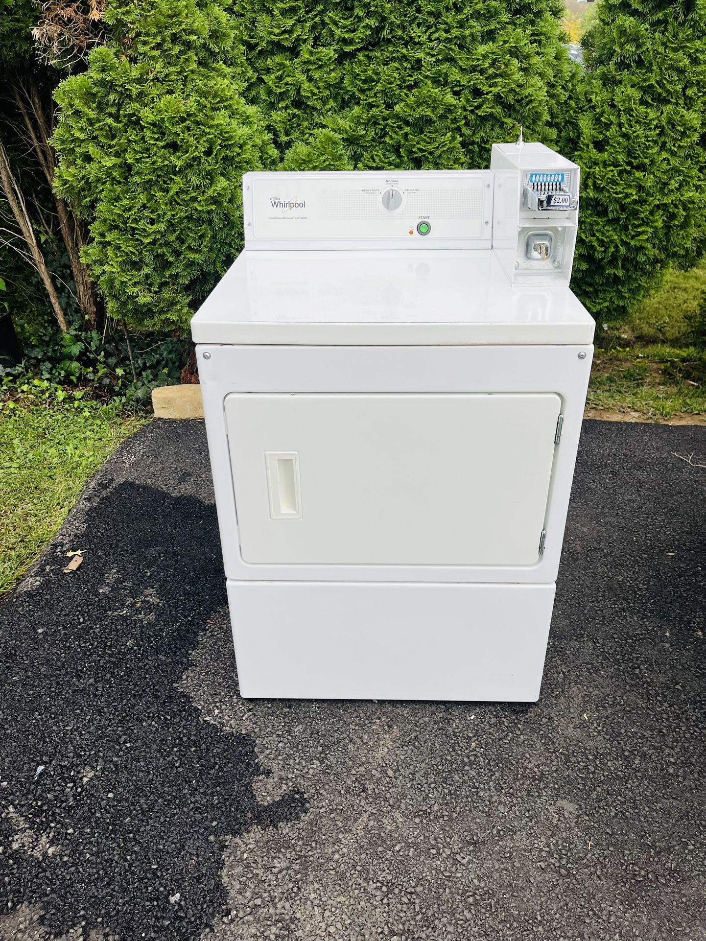Commercial Coin Operated Whirlpool Gas Dryer