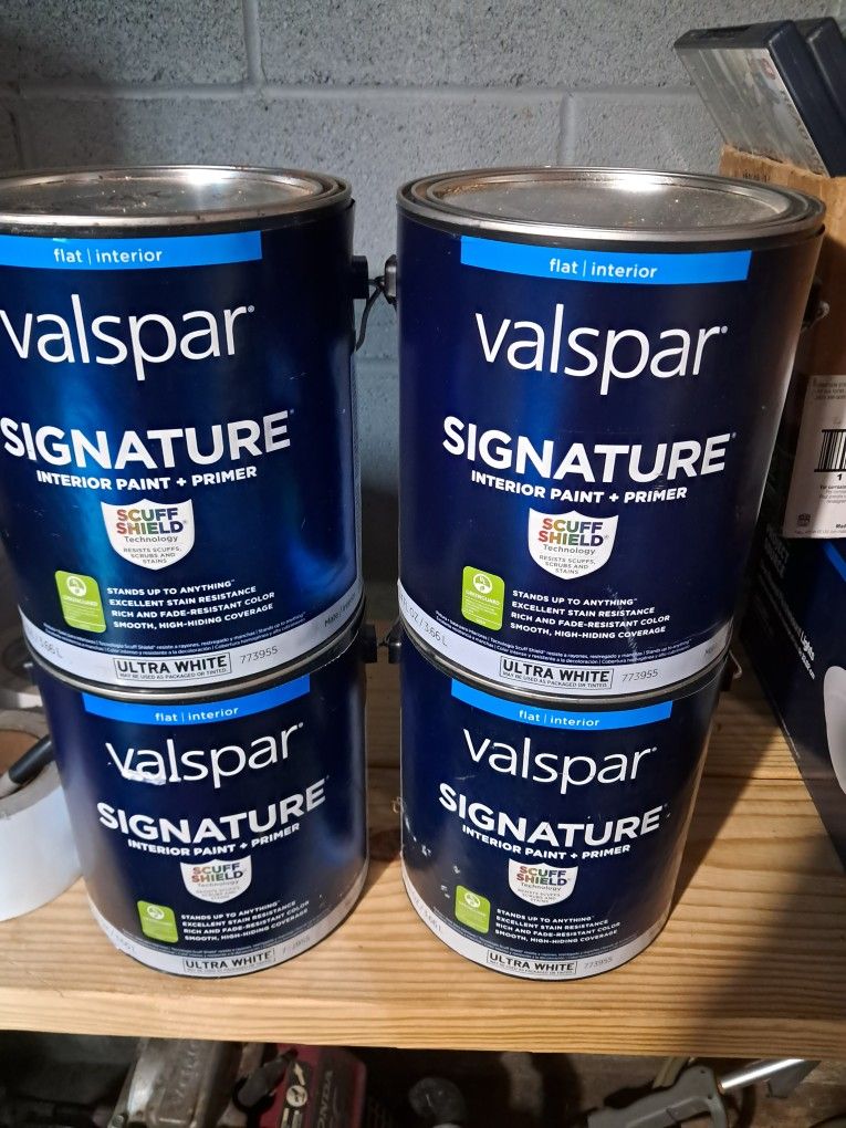 4 Gal Flat Utra White Valspar Signature