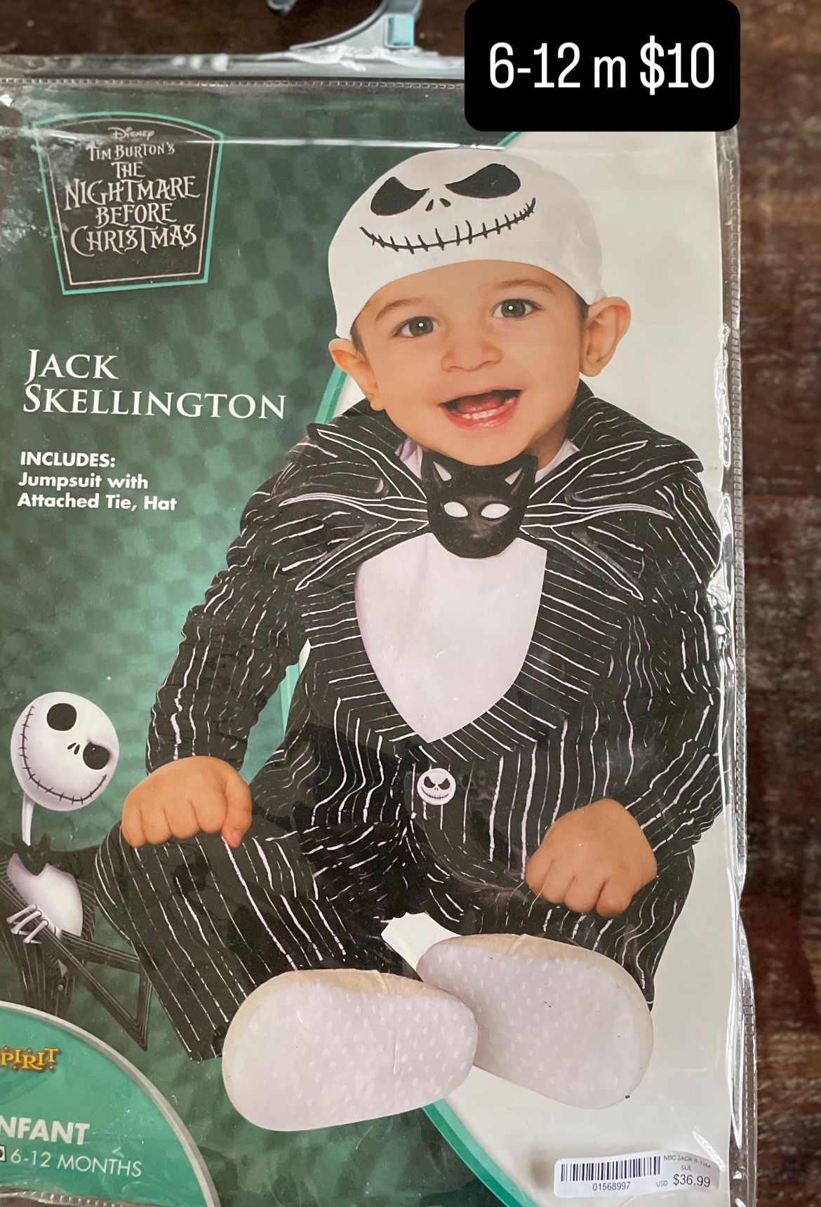 6-12 Months Jack Skellington- Nightmare Before Christmas