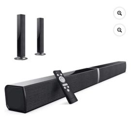 Bluetooth Sound bar for TV, 50W Sound Bar with 4 Drivers and Remote Control, Home Audio TV Speakers Sound Bar with Arc/Optical/AUX Connect