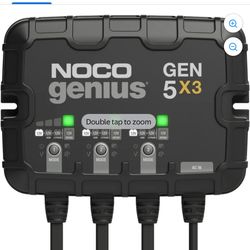 NOCO Genius GEN5X3: 3-Bank 15A (5A/Bank) 12V Onboard Battery Charger and Maintainer