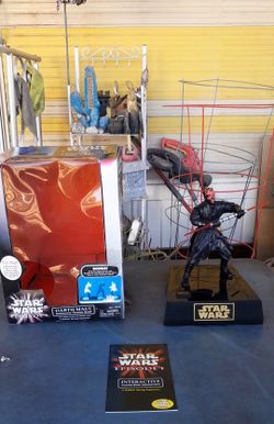 Star Wars Episode 1 Darth Maul Interactive Talking Bank (Opened Box).
