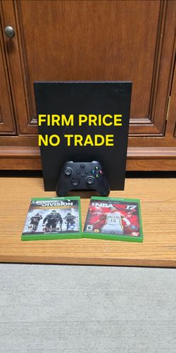XBOX ONE X BUNDLE, FIRM PRICE, GOOD CONDITION, XBOX ONE X BUNDLE, FIRM PRICE, GOOD CONDITION, READ DESCRIPTION  FOR DETAILS DESCRIPTION  FOR DETAILS