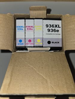 936XL 936e High Yield Ink Cartridge 4-Pack Compatible with HP OfficeJet Pro 9125e 9135e 9110b 9730e (BK/C/M/Y)