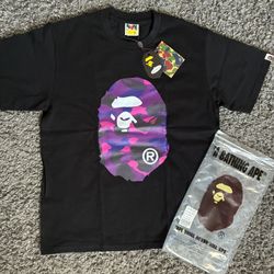 Black And Purple Bape Shirt