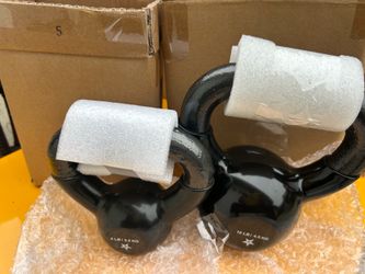 New set of kettle bells, a 10 pounder and a five pounder
