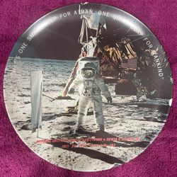 Vintage Texas-Ware Apollo 11 Moon Landing Commemorative Plate