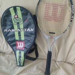 Wilson Rak Attack Tennis racket with cover