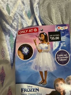 Disney Frozen Snow Queen Elsa Girls Costume Size M (7-8)