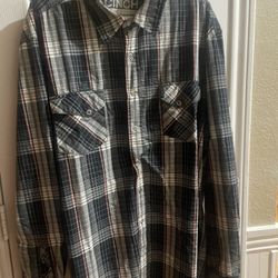 CINCH MODERN FIT L/S SNAP FRONT WESTERN BLACK PLAID SHIRT SIZE XL