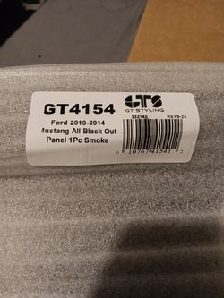 FORD MUSTANG 2010-2014 ALL BLACK OUT PANEL ONE PIECE (SMOKE) GTS STYLING GTS