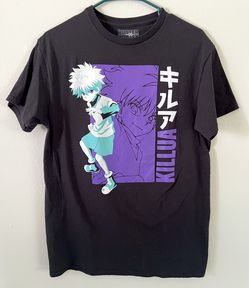 Hunter x Hunter Medium T-Shirt Men’s M Black Graphic Killua Anime 100% Cotton