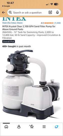 Sx 2100 sand filter pump