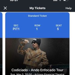 Codiciado - Ando Enfocado Tour Sunday May 5th