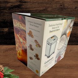 Cuisinart Automatic Bread Maker Stainless Steel Up To 2lb Loaf Holiday gift Idea