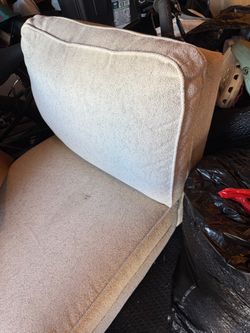 Upholstered Armchair with Back Cushion
