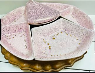 Vintage lazy Susan/serving dish tray.