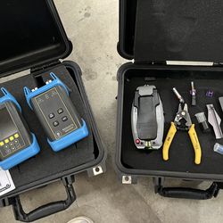 Fiber optic termination kit with Tester