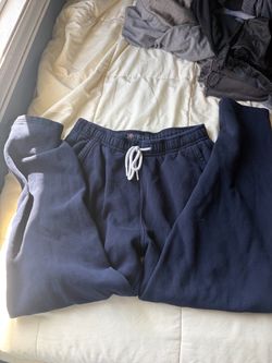 Navy Blue Fleece Sweatpants
