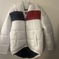 Tommy Hilfiger Boy's/Youth Puffer Hooded Coat Size XL 18/20