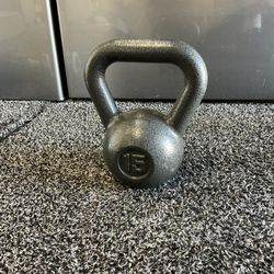 HKB-015 Hammertone Kettle Bell, 15 lb,Black