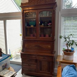 Antique Victorian Secretary Desk