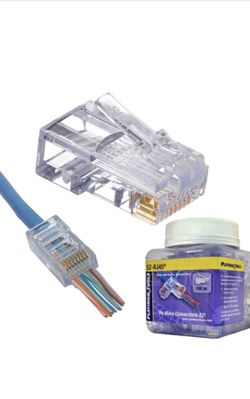 Platinum Tools EZ-RJ45 Cat5CAT5E Connector, 100-Pack 
