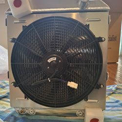 New 3-Row Aluminum Radiator + Fan Shroud Kit