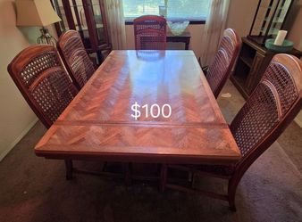 Dining room table 5 chairs.