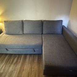 Sectional Sleeper Sofa with Storage – $210