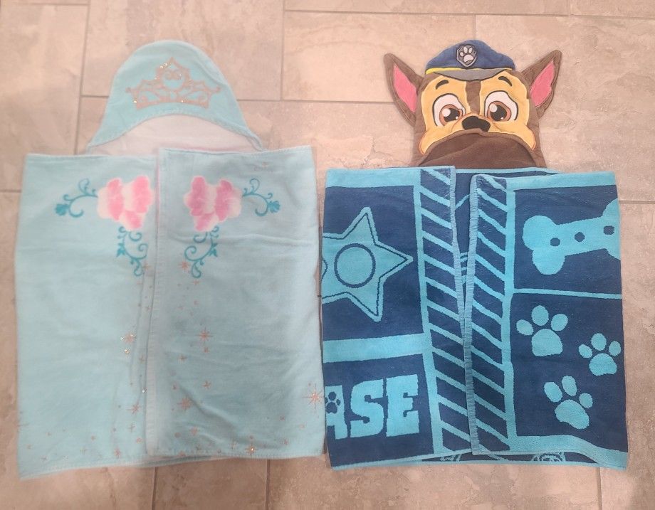Hooded Towels Paw Patrol And Ariel π§ββοΈ