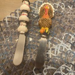 Thanksgiving & Xmas Butter Spreaders