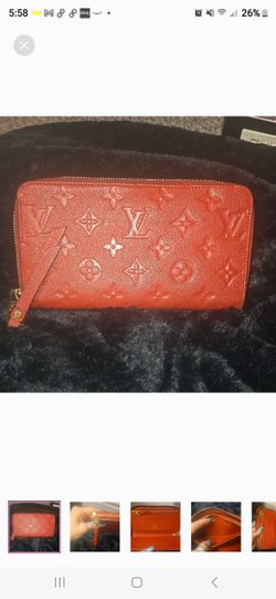 Red Louis Vuitton Wallet AUTHENTIC