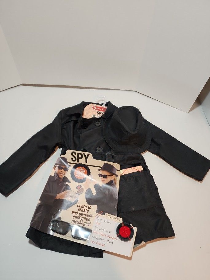 Melissa & Doug- SPY Role Play Set boy girl dress up Halloween Costume NEW 5-8 yr