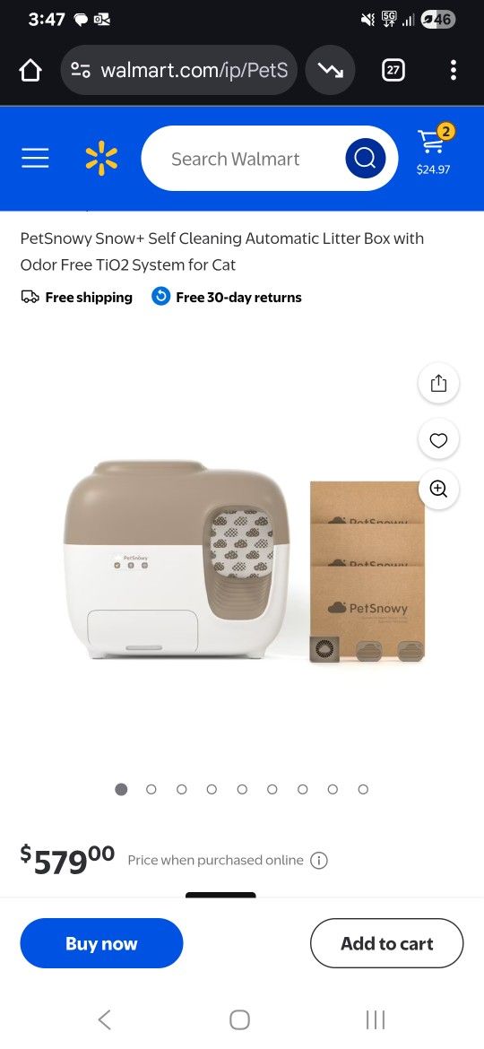 Petsnowy Automatic Litter Box 